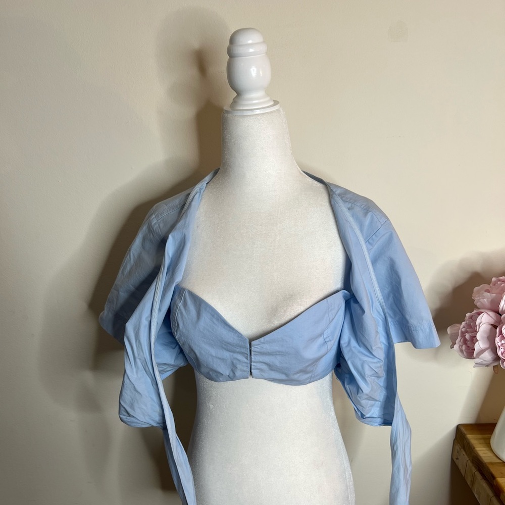 A.L.C Power Blue Crop Top